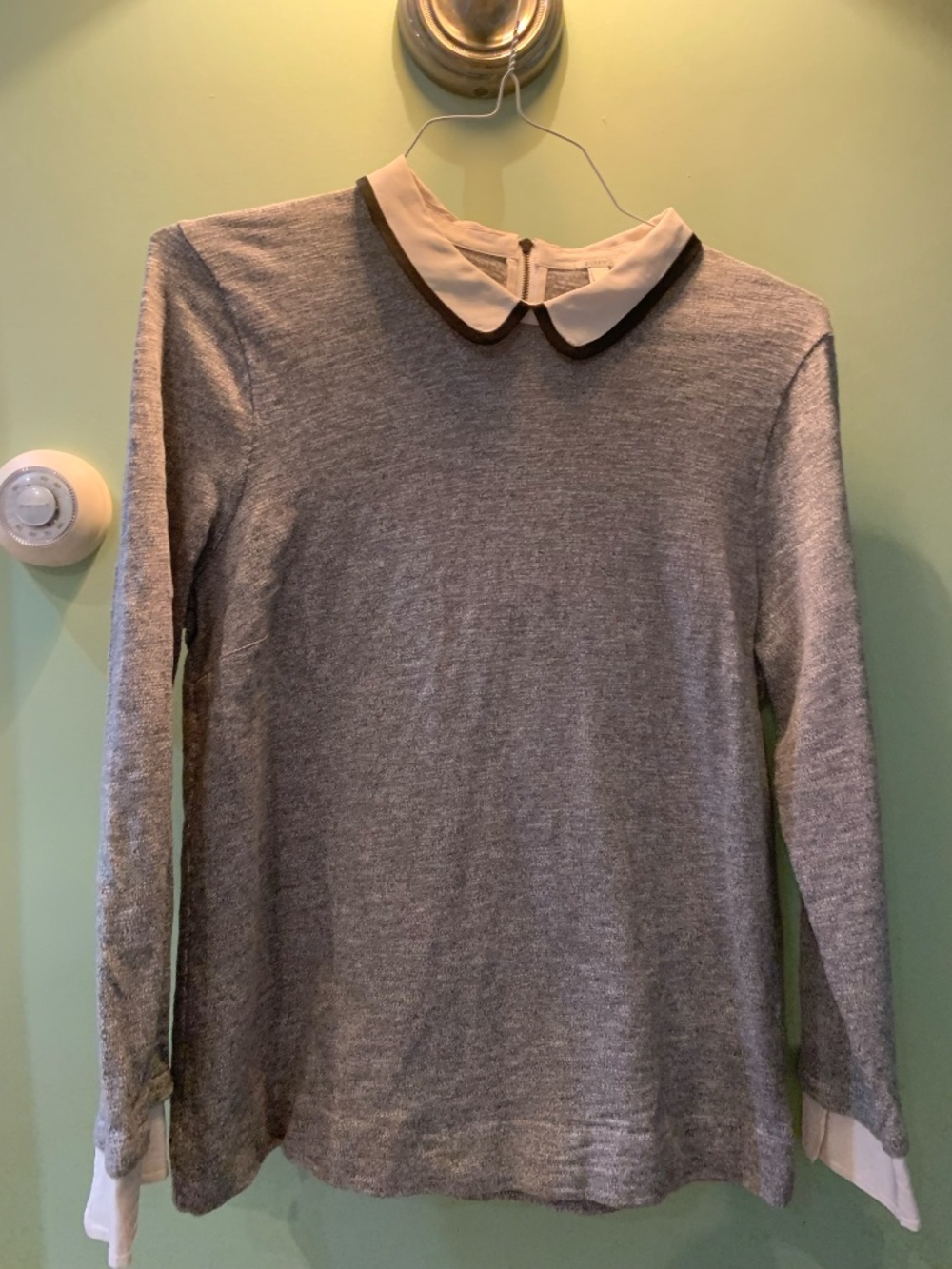 JCREW Peter Pan Collared Sweatshirt - Picture 2 of 9